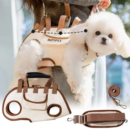 Premium Hands-Free Pet Sling Carrier – Breathable Safety Travel Backpack with Leash Attachment for Small Dogs, Cats & Puppies