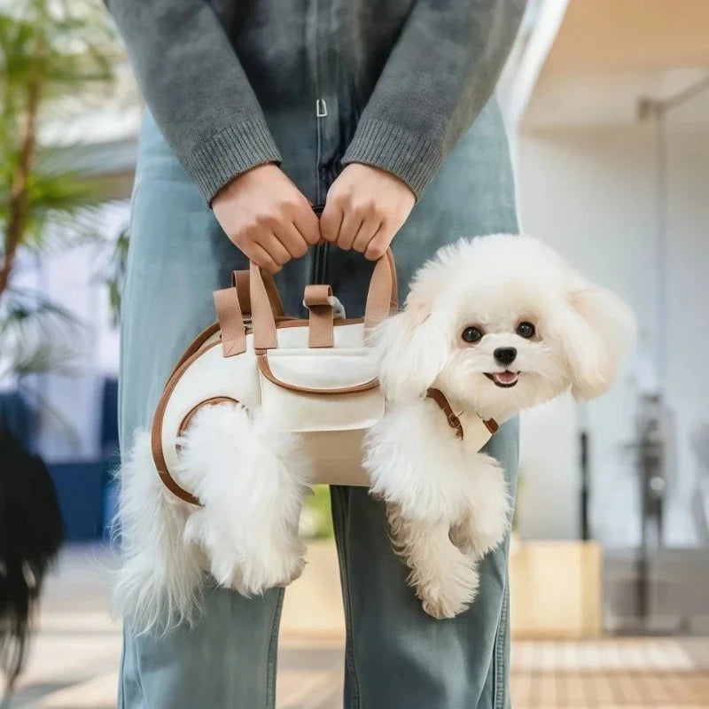 Premium Hands-Free Pet Sling Carrier – Breathable Safety Travel Backpack with Leash Attachment for Small Dogs, Cats & Puppies